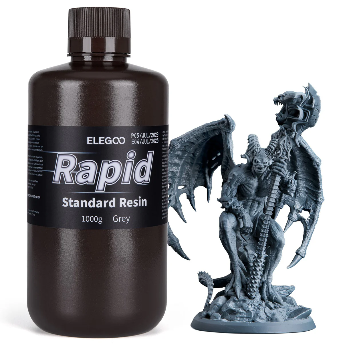 GRIS ESTANDAR RAPIDA RESINA ELEGOO 1kg 50.103.0129