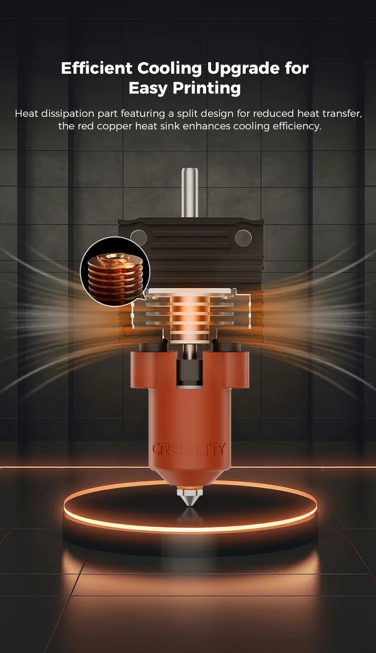 HOTEND K1 MEJORA Kit Bloque De Calentamiento De Cerámica Creality Serie K1 4001030120 C1