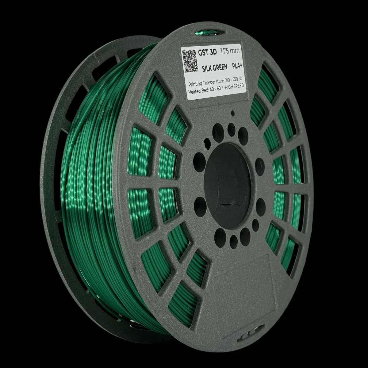 SILK VERDE GREEN GST sin caja PLA SILK Filamento 3D 1.75 1KG