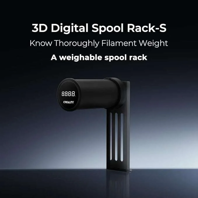 Spool Rack Creality Soporte de carrete de filamento para impresora 3D, estante de carrete digital pesado con batería recargable, soporte de filamento de pantalla HD de alimentación suave para Ender 3, Ender 3 C18+
