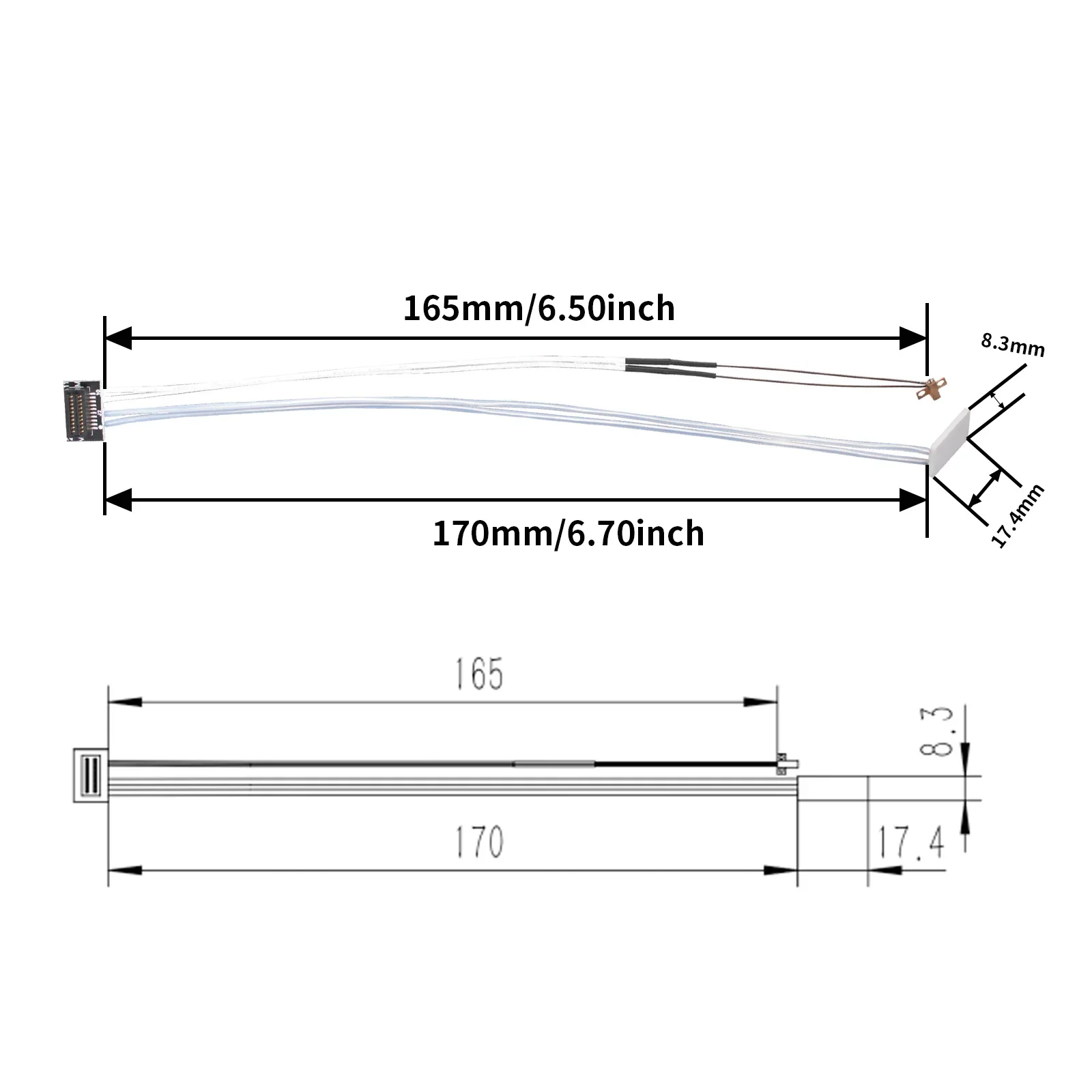 Termistor bambu lab A1/A1 MINI generico NTC-A1 C10