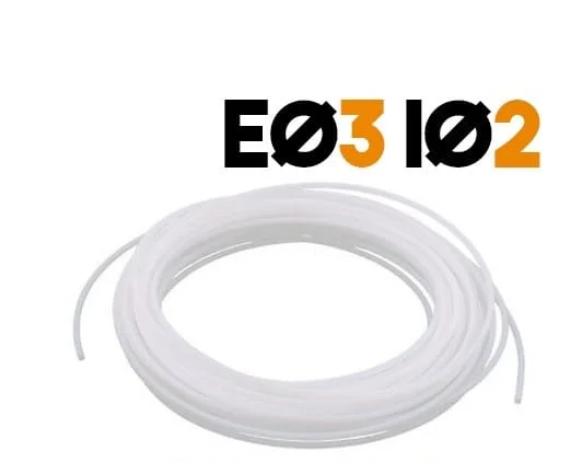 NO ENDER Tubo teflón 2mmx3mm 1MT Manguera PTFE para 1.75mm COD 30276 C18