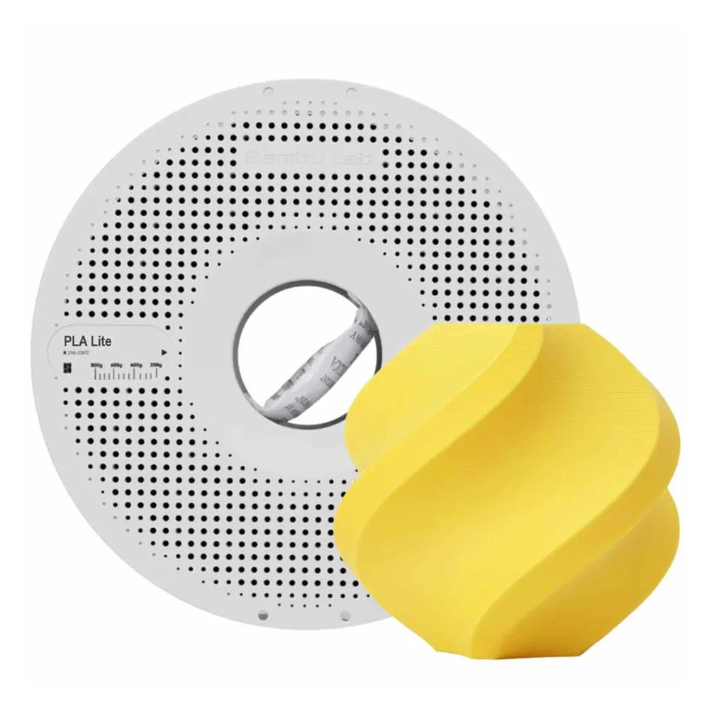 AMARILLO PLA Bambu Lab Lite CON CARRETEL Filamento 1kg 1.75mm YELLOW 40842