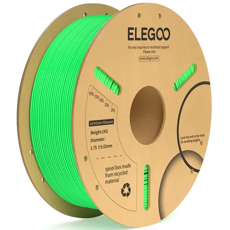 VERDE CLARO PLA+ ELEGOO FILAMENTO 1.75mm-1KG 50.203.0071