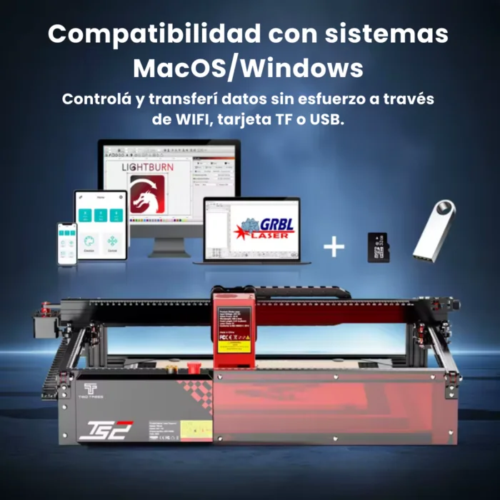 TS2 40W - 735 x 720 x 190 mm -TWO TREES-Grabadora Laser- PREVENTA MARZO