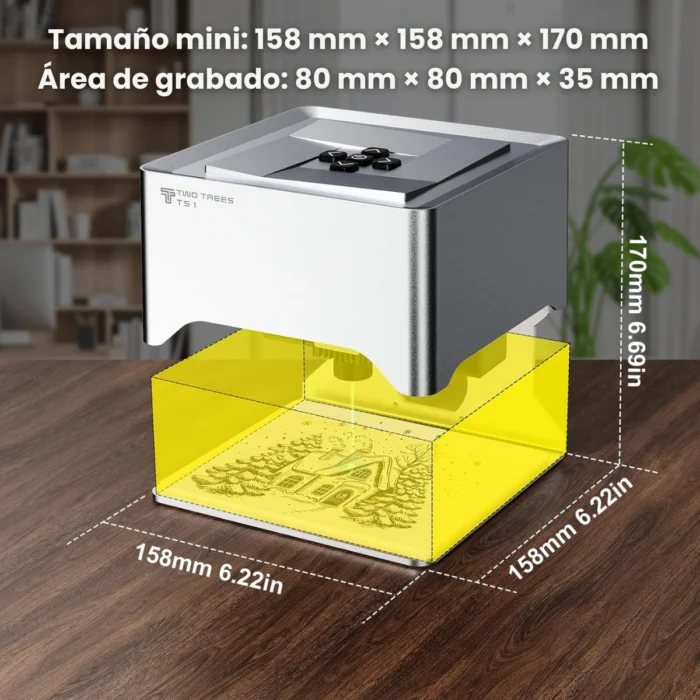 TS1 Mini - 157 x 157 x 167 mm -TWO TREES-Grabadora Laser- PREVENTA MARZO
