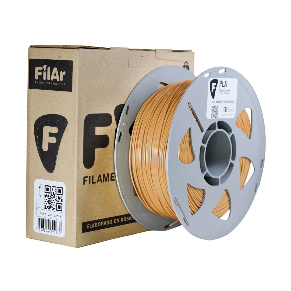 CAFE CON LECHE FilAr Filamento PLA 1.75 1KG