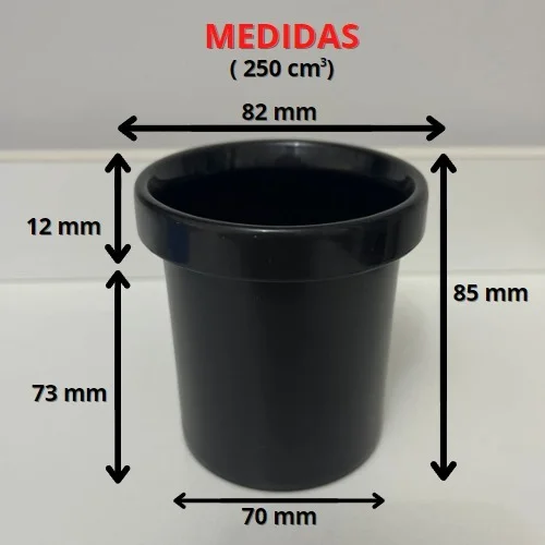 BLANCO ALTA TAZA interior de taza para impresión 3d con borde polimero AT