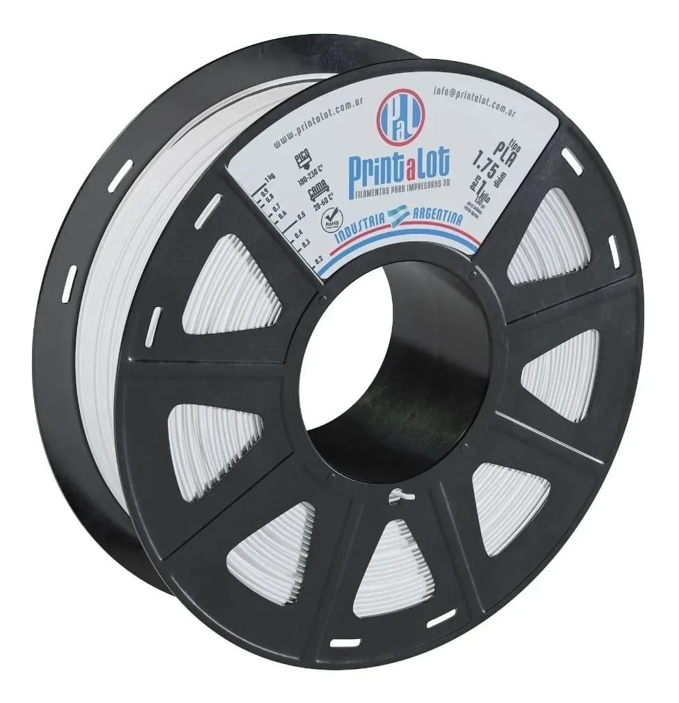 BLANCO PLA PrintaLot x1KG Filamento 3D DIAMETRO 1,75mm FPLA17510101
