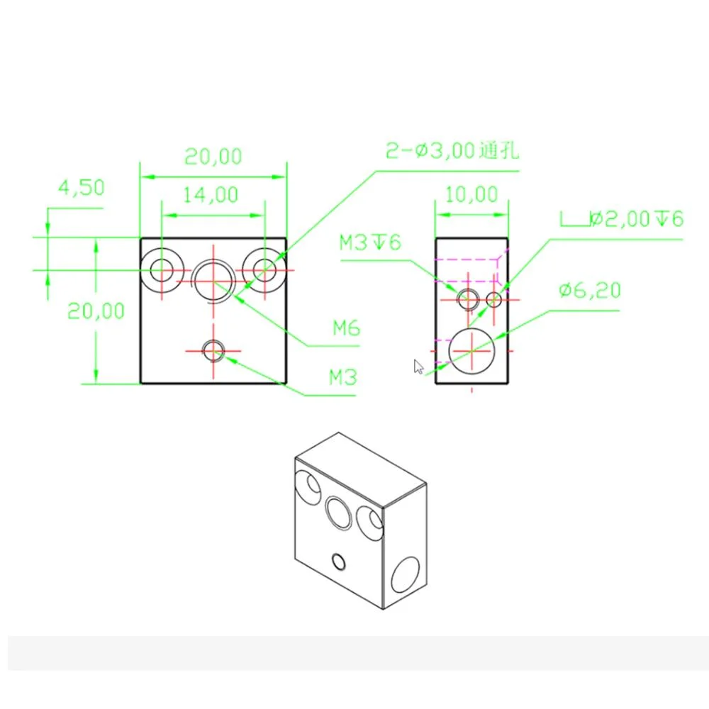 Bloque Calefactor Mk8 Para Cartucho Termistor Hotend 3d MLA-1413197913