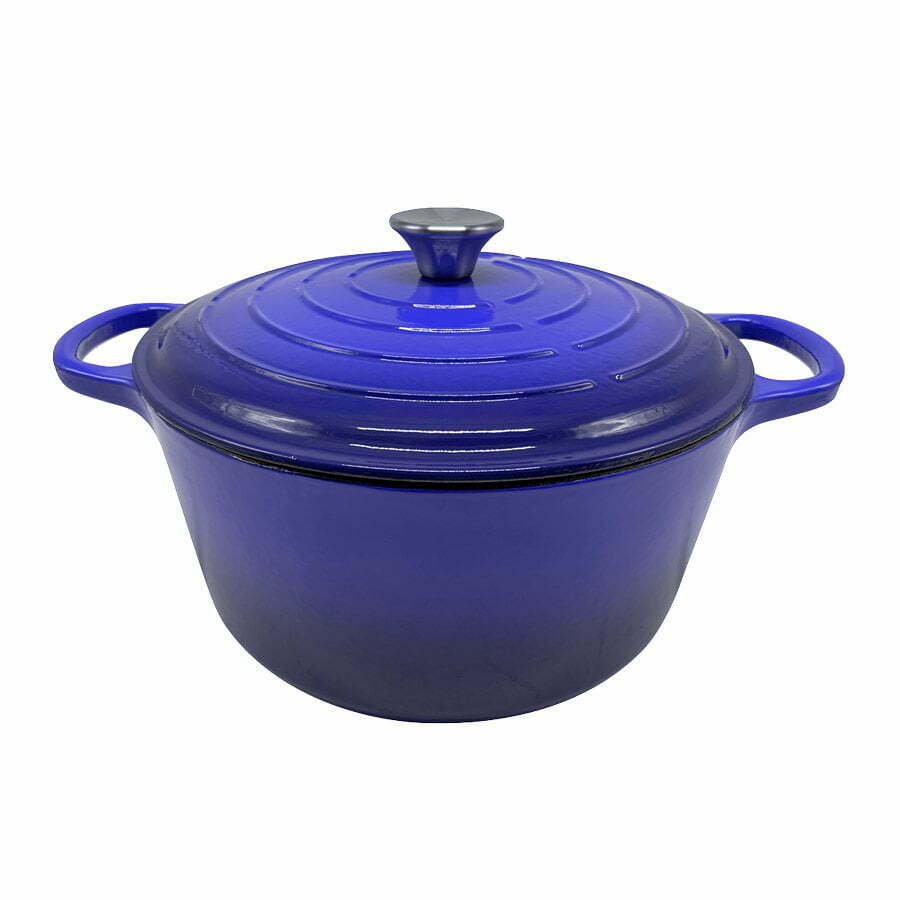 Olla de hierro esmaltado rojo 26 cm VONNE azul degradado CCN056