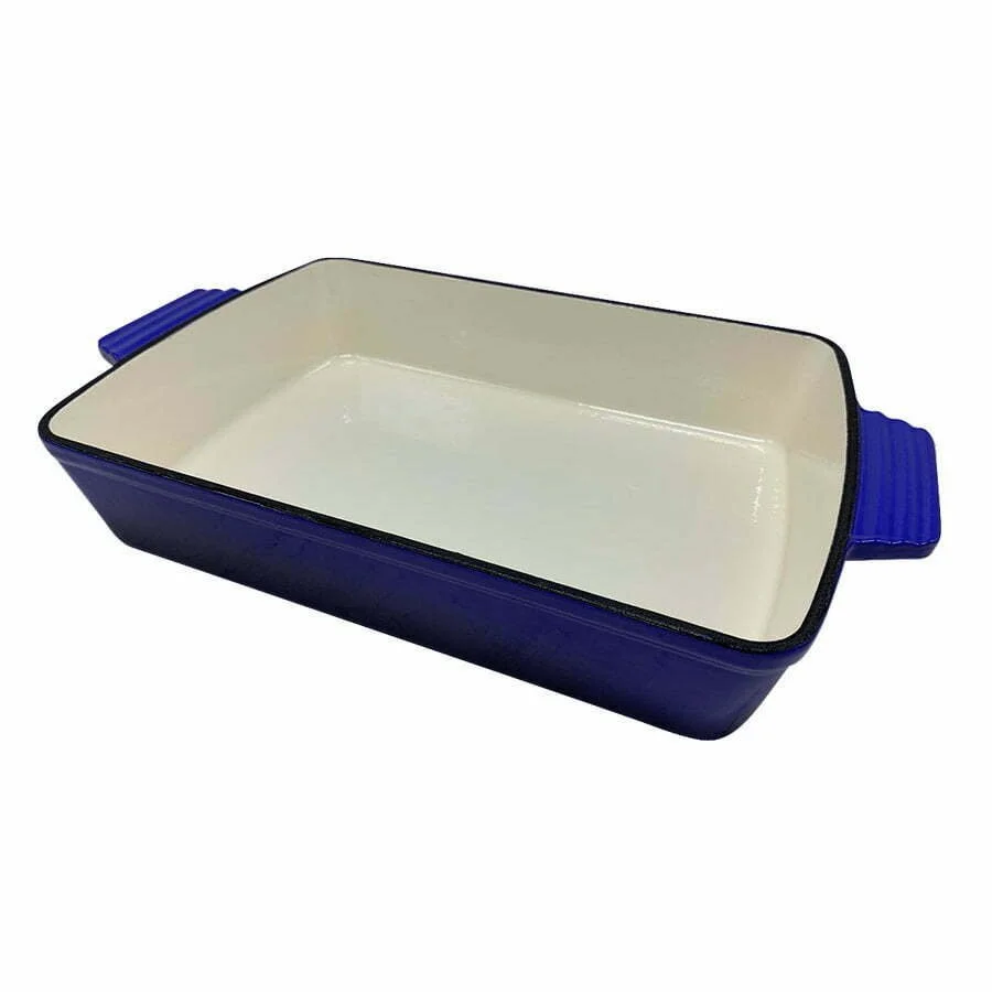 Asadera de hierro esmaltado azul degradado 30 cm CCN062