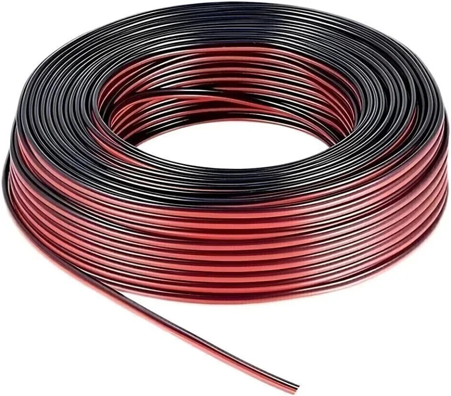 Cable Paralelo Bipolar 2*0,2mm x Mt (Rojo y Negro)