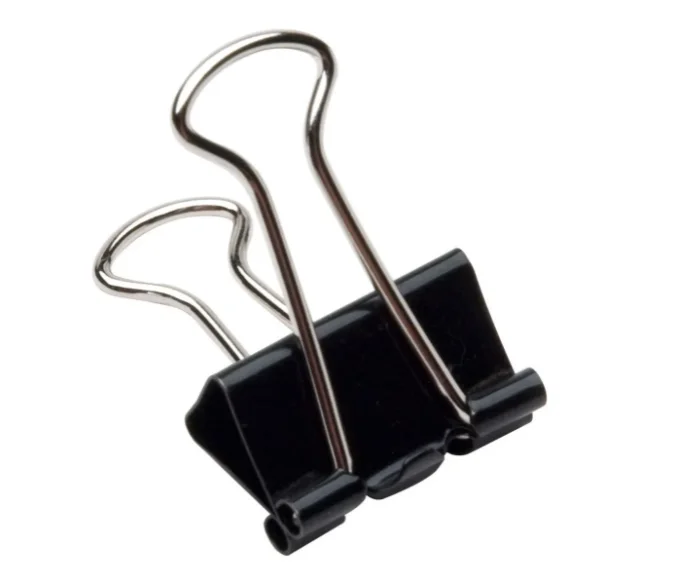 Clip aprieta cama vidrio Cant 1 Manitos 32mm Nro.3 Aprieta Papel Binder C19