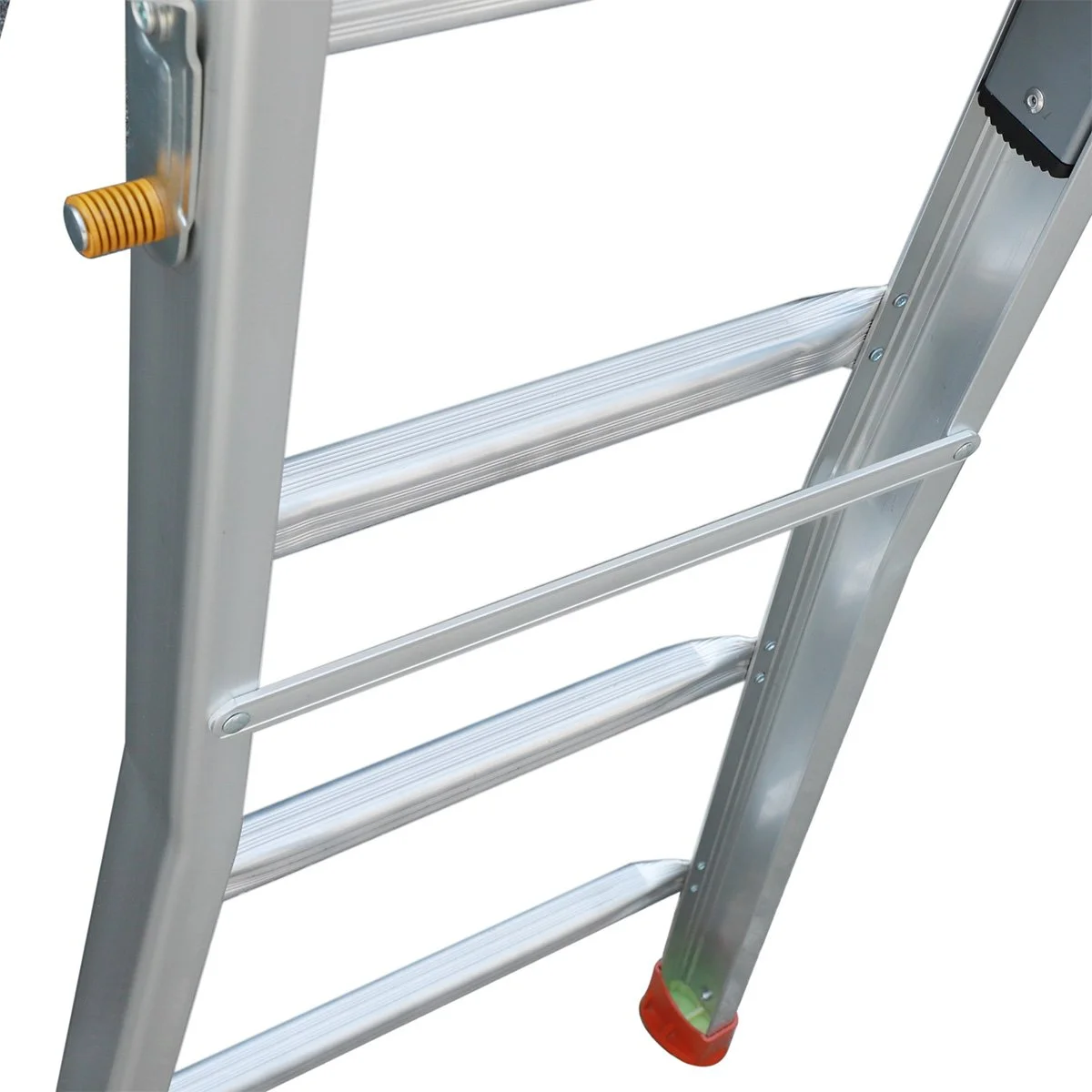 Escalera de aluminio 4x3 con pies extensibles 2,63 m MIYAWA DEEI-E263