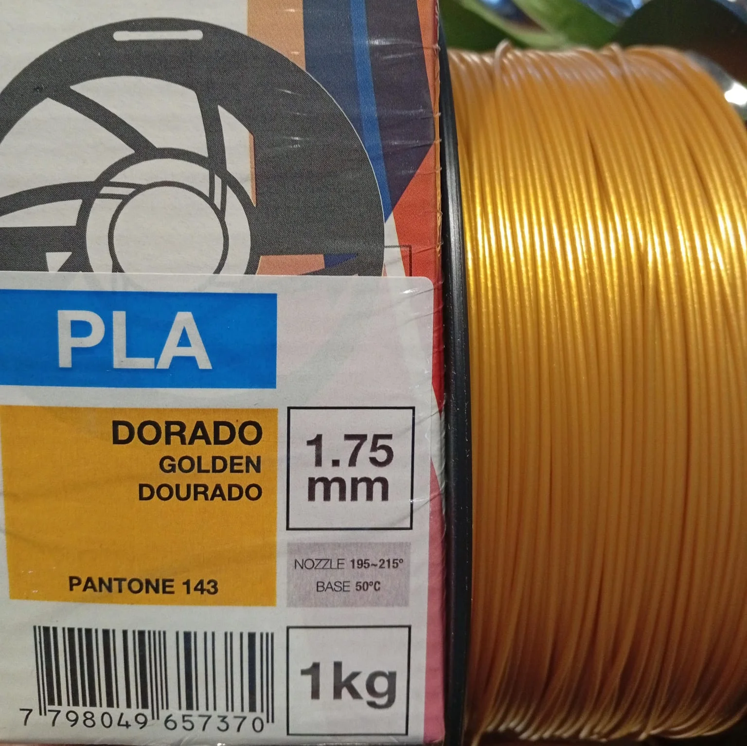 DORADO PLA GRILON FILAMENTO 3D 1.75MM 1KG