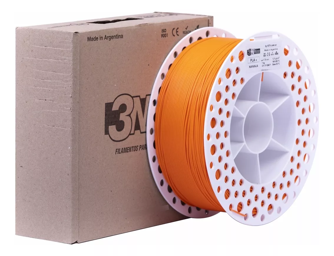 NARANJA 3NMAX  FILAMENTO 3D 1.75MM 1KG M81INR175CJ
