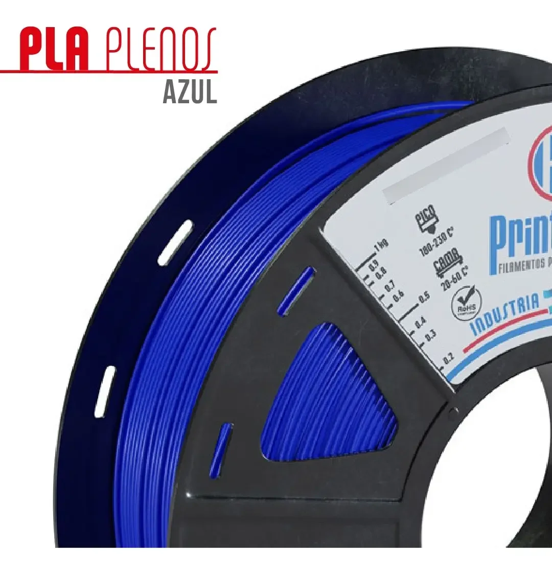 AZUL PLA 250 gr PrintaLot Filamento 3D DIAMETRO 1,75mm 250 gr