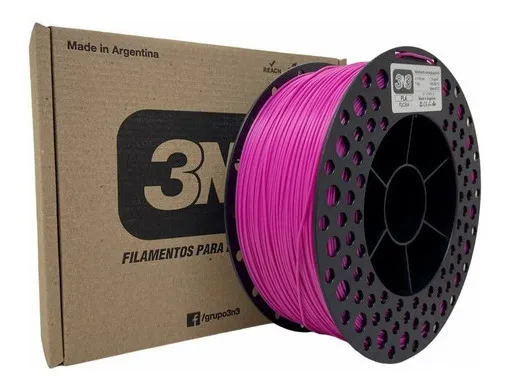 FUCSIA PLA 3N3 FILAMENTO 3D 1.75MM 1KG M80IFU175CJ