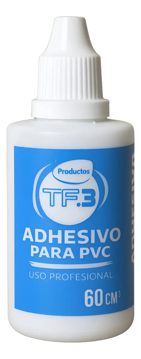 Adhesivo, pegamento Tf3 Pvc Transparente 60 Cc Para Caños Y Accesorios