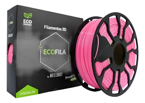 ROSA CON CARRETEL PLA HELLBOT Filamento 3D 1,75mm x 1KG ECOFILA 3640