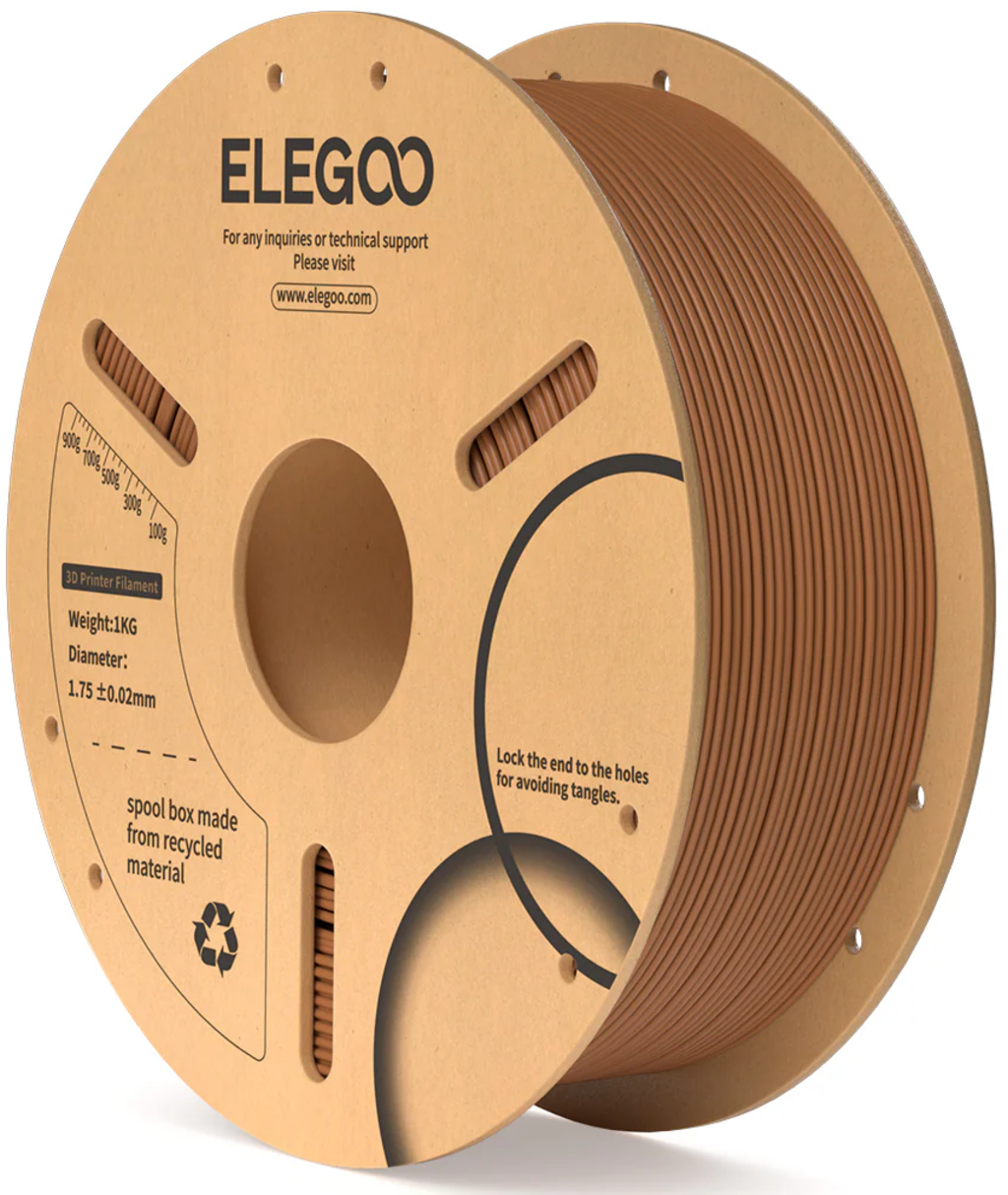 MARRON PLA+ ELEGOO FILAMENTO RAPIDO  -1.75mm-1K 50.203.0313
