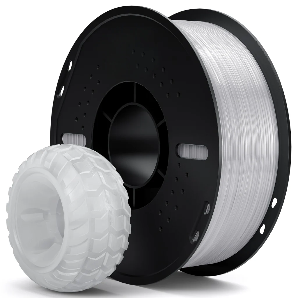 FLEXIBLE TRANSLUCIDO plastic trays TPU Elegoo Filamento Diámetro 1,75mm 1kg 50.203.0569