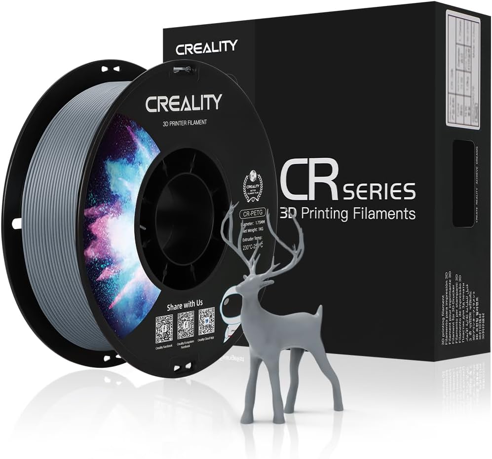 GRIS CR-PETG gray 1.75 1KG CREALITY Filamento 3D 1.75 1KG 3301030039