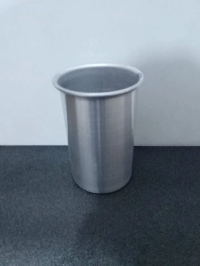 MOD2 800ML VASO ALUMINIO SIN STL (SOLO VASO DE ALUMINIO SIN PIEZAS IMPRESAS) 10 (diametro superior) - 8.4 (diametro inferior) - 14 (altura),(LAS MEDIDAS PUEDEN VARIAR)