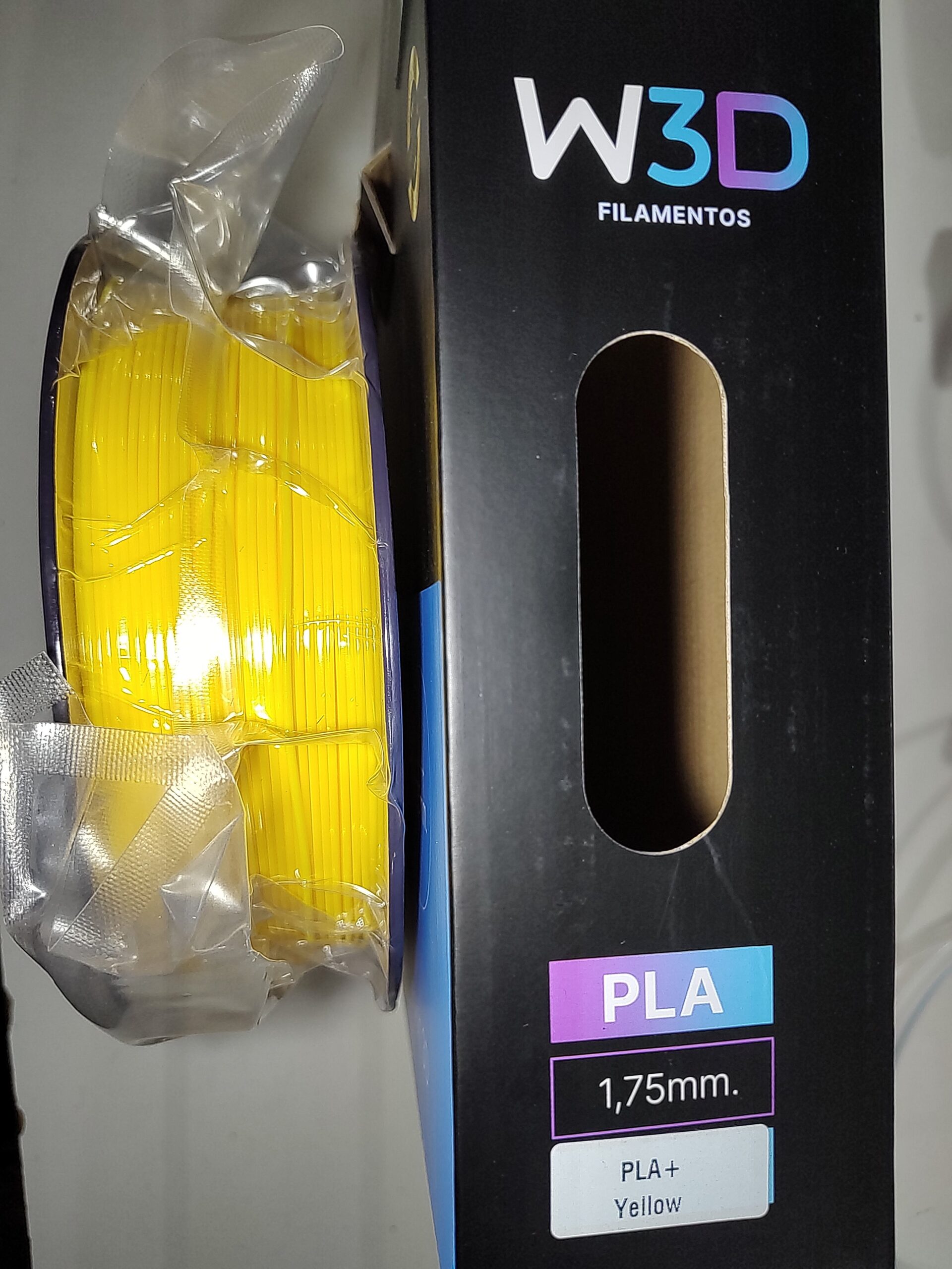 AMARILLO (Yellow) PLA W3D FILAMENTO 3D 1.75MM 1KG 0101006ASDH