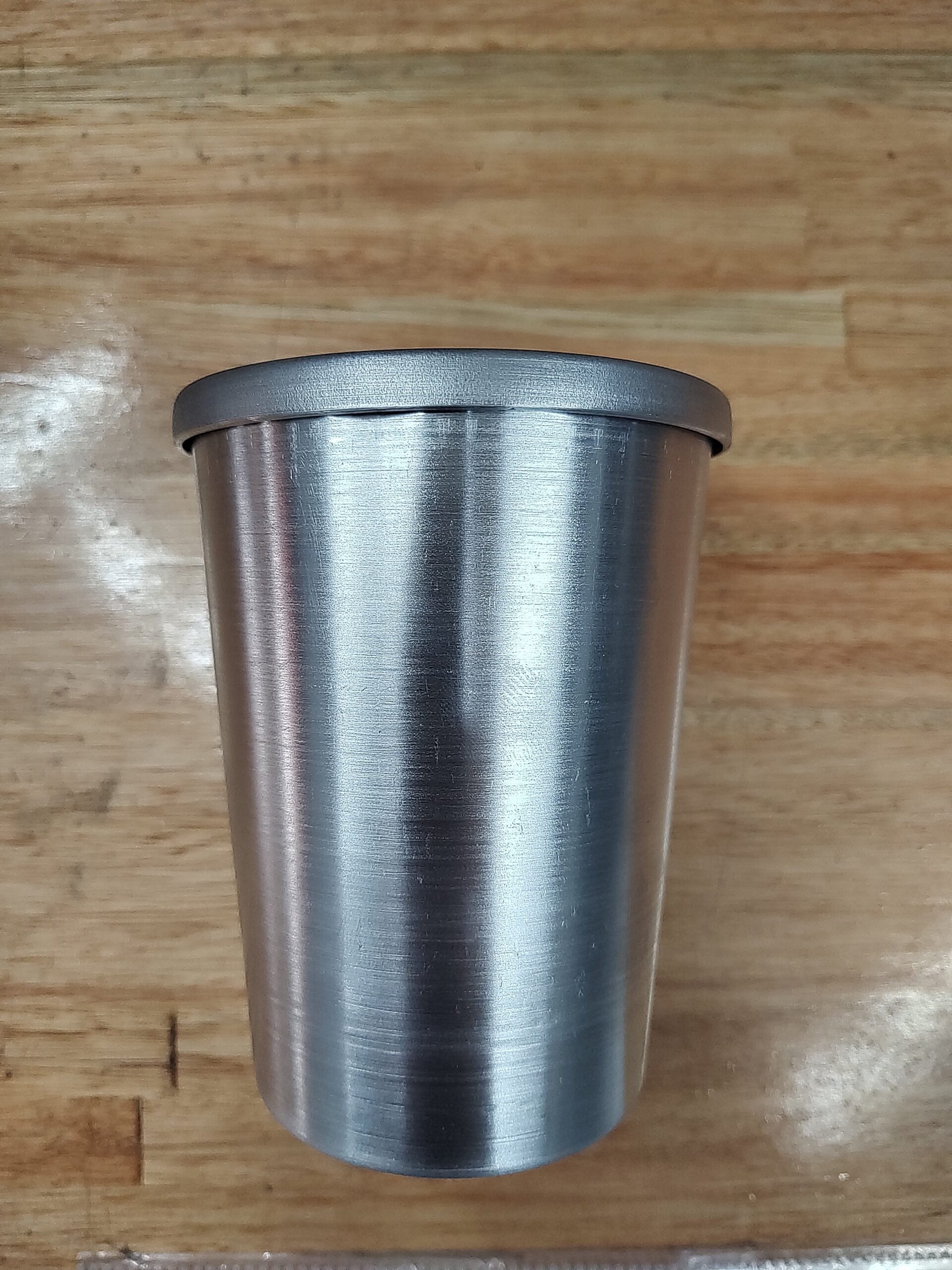 MOD1 500ML LABIO RECTO VASO UN POCO DE RUIDO SIN STL (SOLO VASO DE ALUMINIO SIN PIEZAS IMPRESAS) ALUMINIO 9cm(dia superior) - 7cm (dia inferior) - 11.6 (altura),(LAS MEDIDAS PUEDEN VARIAR)