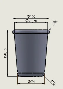 MOD3 600L VASO ALUMINIO