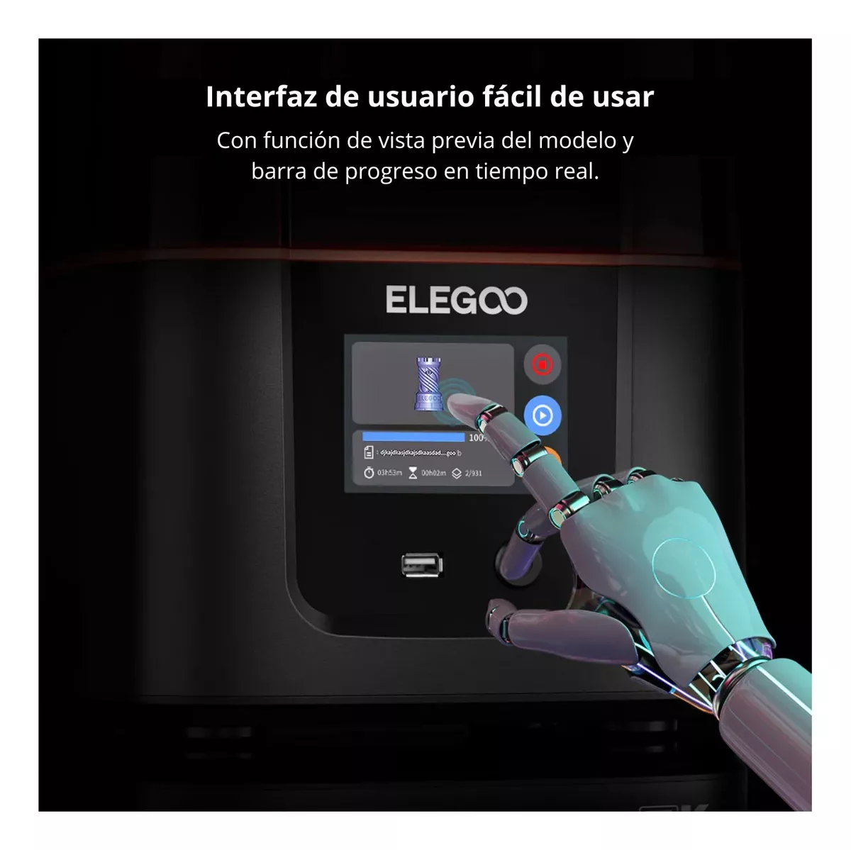 Mars 4 9k 153x77x175mm Lcd Impresora Resina Elegoo
