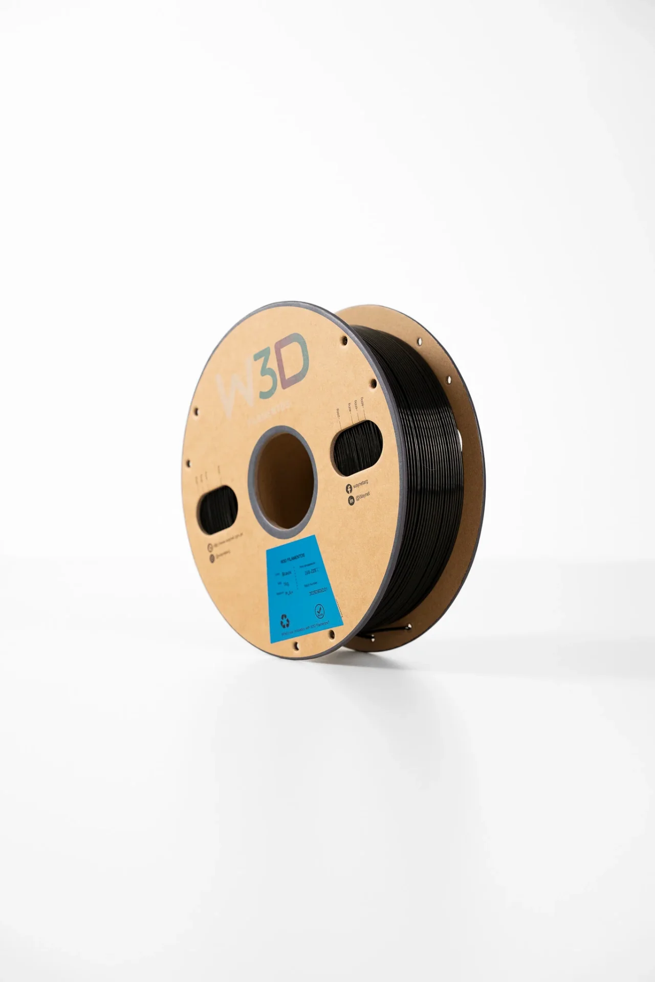 NEGRO (Black) PLA W3D FILAMENTO 3D 1.75MM 1KG 0101001