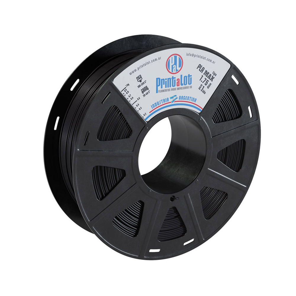 NEGRO PLA MAX PrintaLot x1KG Filamento 3D DIAMETRO 1,75mm