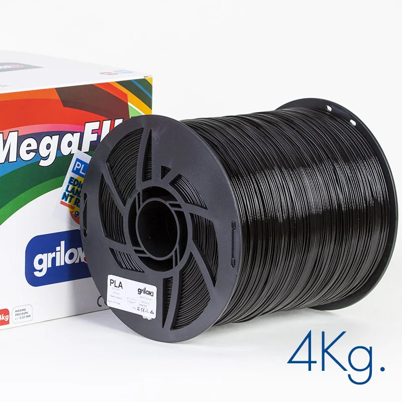NEGRO 4kg PETG MEGAFILL Grilon -No Rebobinable-