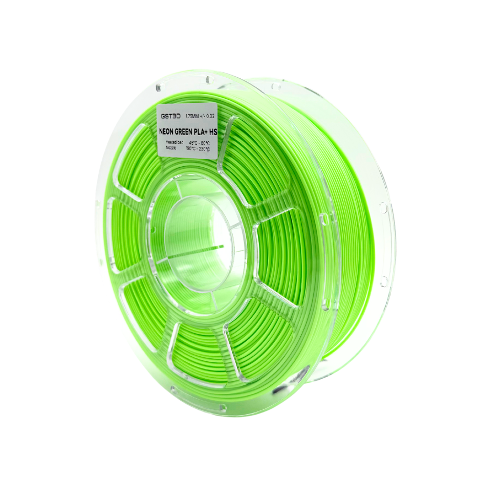 VERDE NEON NEON GREEN GST LINEA COSMOS CON CAJA PLA Filamento 3D 1.75 1KG