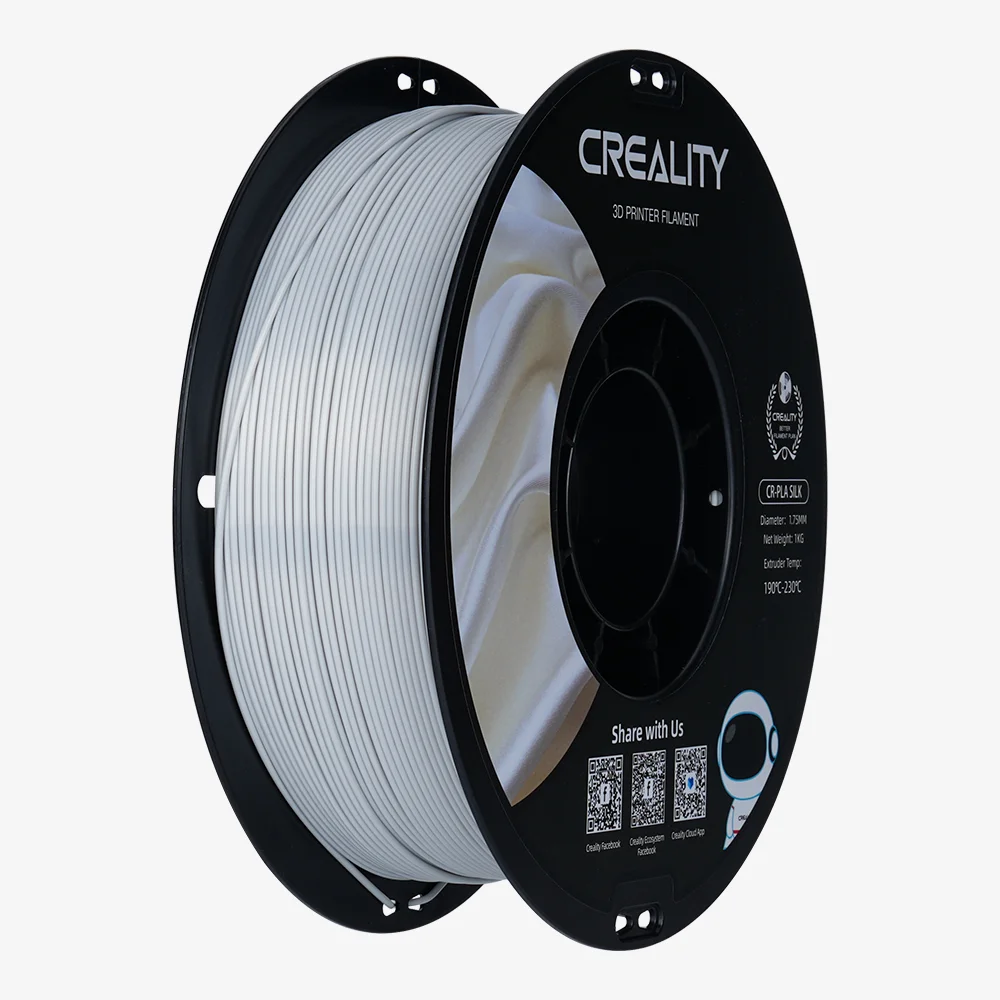 PLATEADO CR-Silk Silver 1.75 1KG CREALITY Filamento 3D 1.75 1KG 3301120007