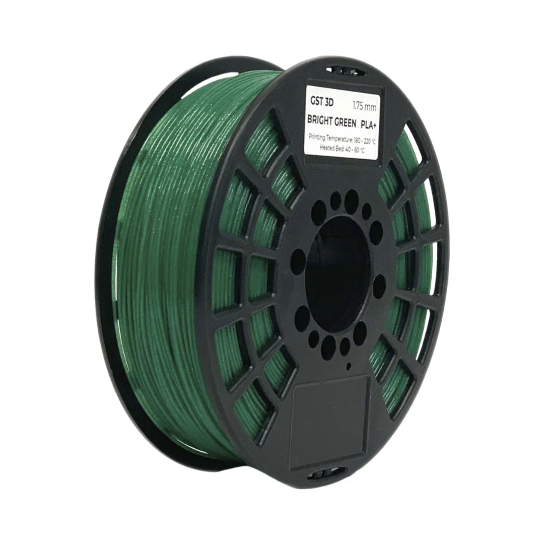 VERDE MILITAR GLITTER GLITTER ARMY GREEN GST CON CAJA PLA Filamento 3D 1.75 1KG
