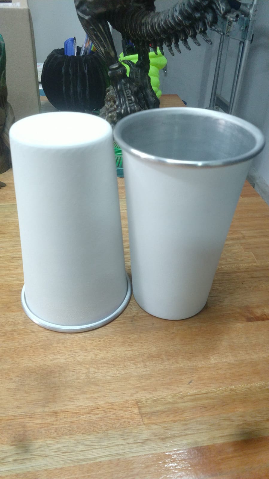 MOD2 Blanco 1L VASO ALUMINIO LASERABLE FERNETERO LISO Cant1