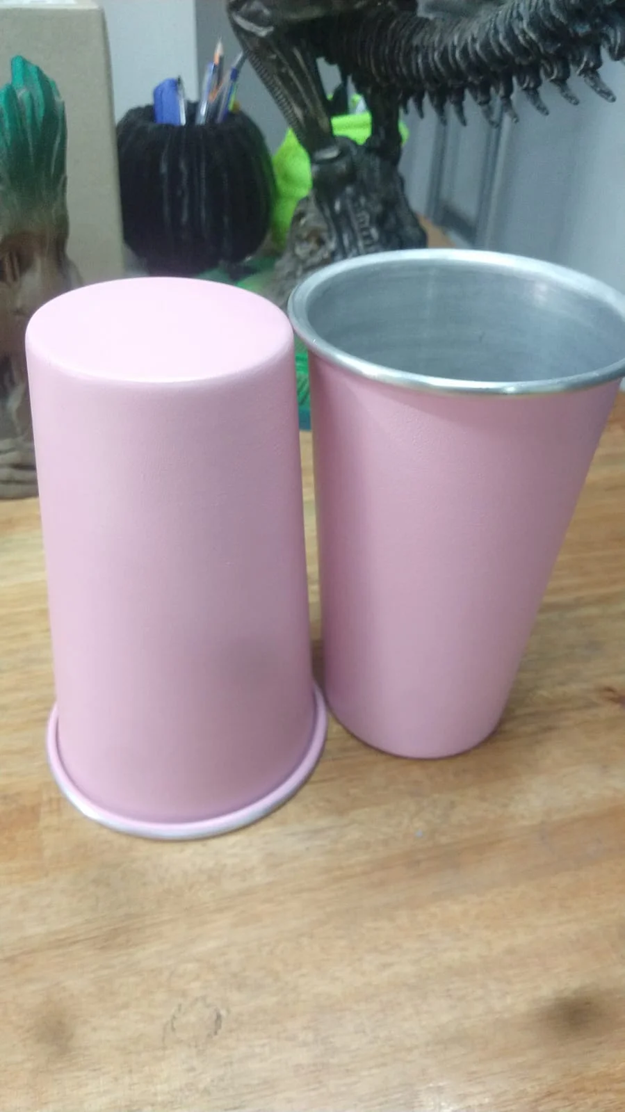 MOD2 Rosa 1l VASO ALUMINIO LASERABLE FERNETERO LISO Cant1(LAS MEDIDAS VARIAN)