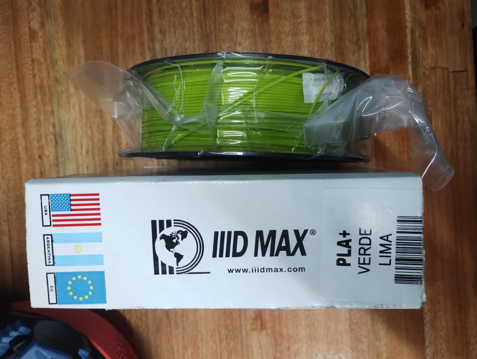 VERDE LIMA IIIDMAX PLA Filamento 3D 1.75 1KG