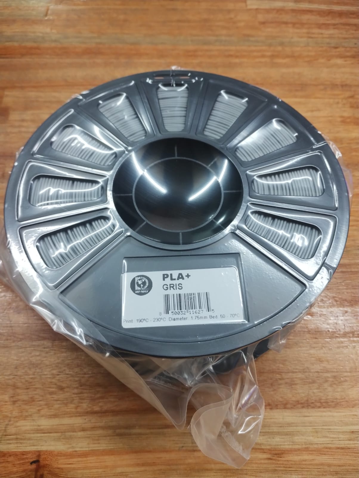 GRIS IIIDMAX PLA Filamento 3D 1.75 1KG
