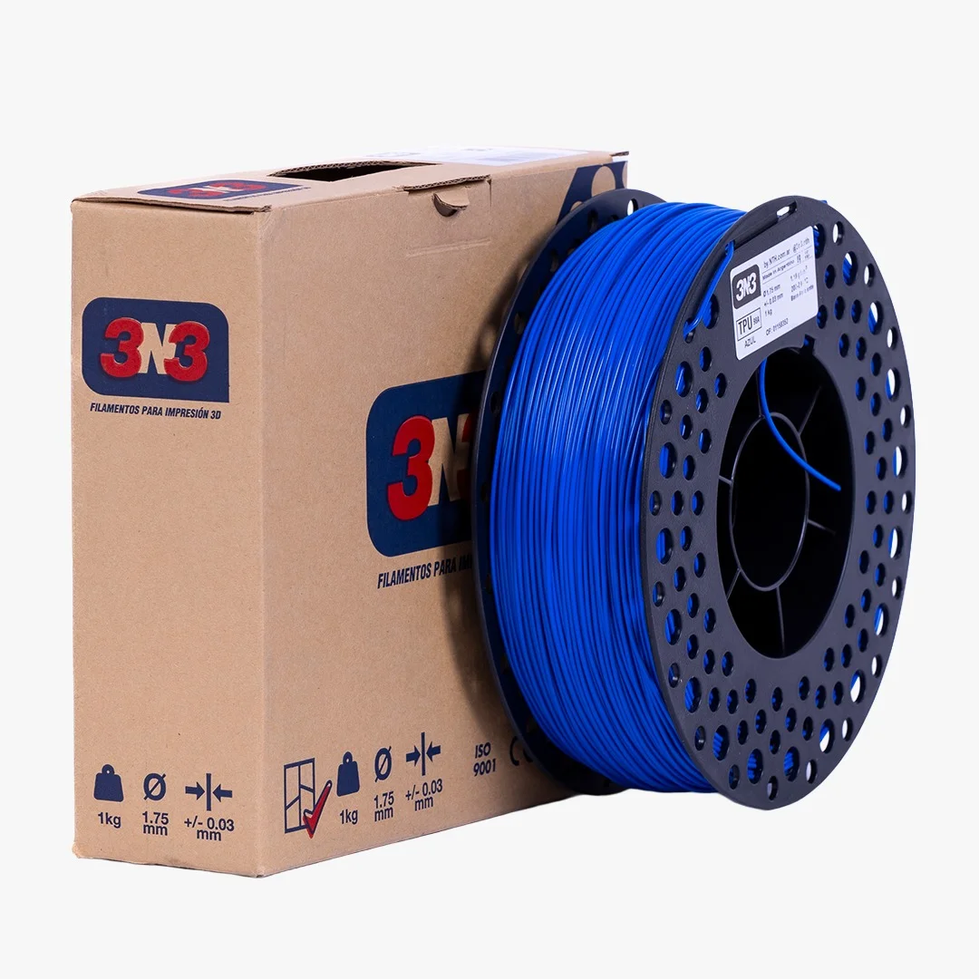 TPU 1 Kg 3nFLEX AZUL TPU 3N3 FILAMENTO 3D 1.75MM 1Kg M83IAZ175CJ