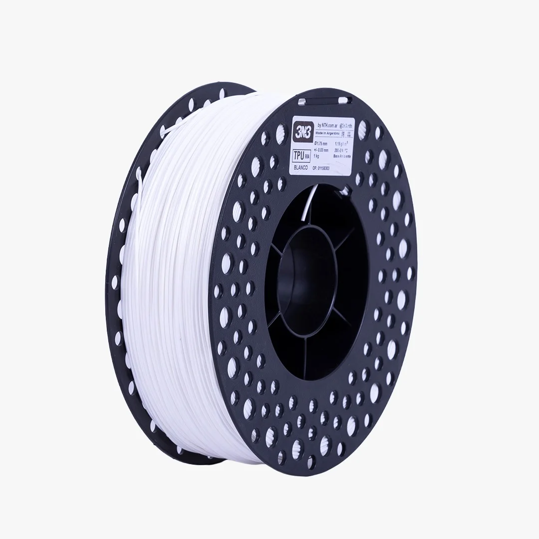 TPU 1 Kg 3nFLEX BLANCO TPU 3N3 FILAMENTO 3D 1.75MM 1Kg M83IBL175CJ