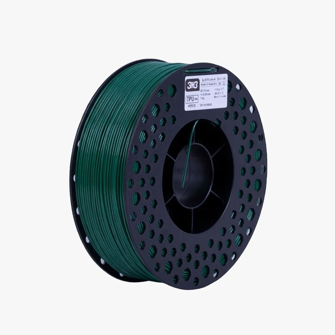 TPU 1 Kg 3nFLEX VERDE TPU 3N3 FILAMENTO 3D 1.75MM 1Kg M83IVR175CJ