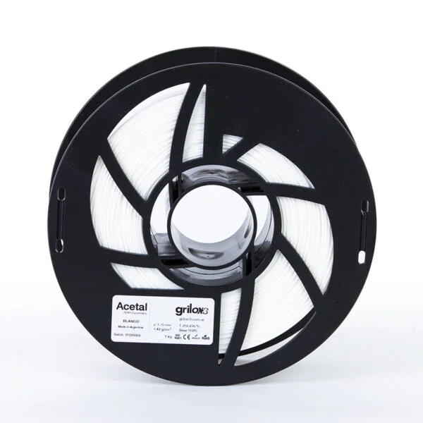 BLANCO Acetal GRILON FILAMENTO 3D 1.75MM 1 KG M03IBL175CJ