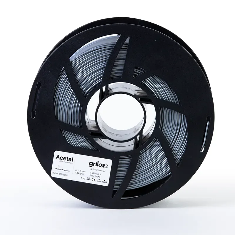 GRIS PLATA Acetal GRILON FILAMENTO 3D 1.75MM 1 KG