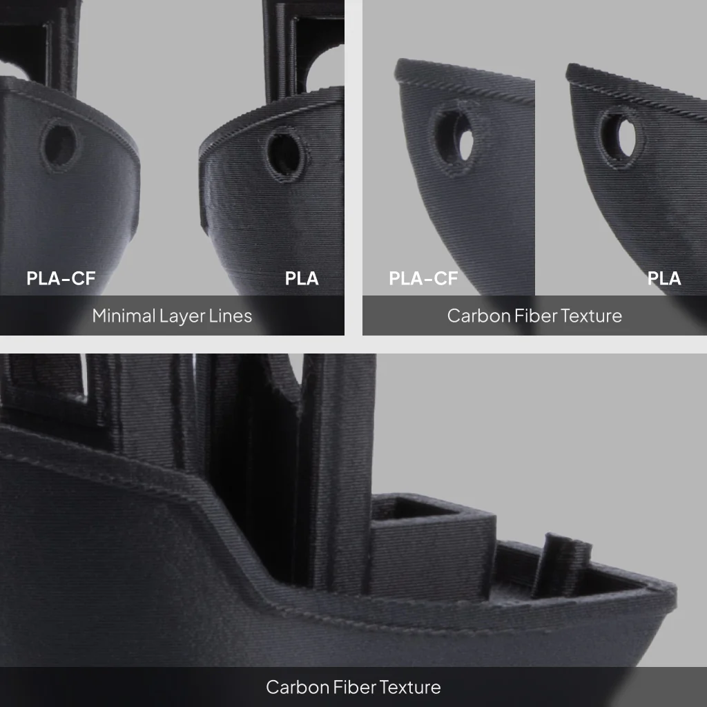 NEGRO PLA Elegoo Diámetro Filamento – FIBRA CARBONO -1.75mm-1KG- 50.203.0464