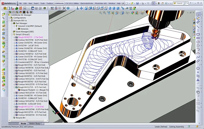 CAD CAM CAMWORKS CAPACITACION GRUPAL EN LA PC DEL CLIENTE FRESA HASTA 3 EJES 24 HORAS